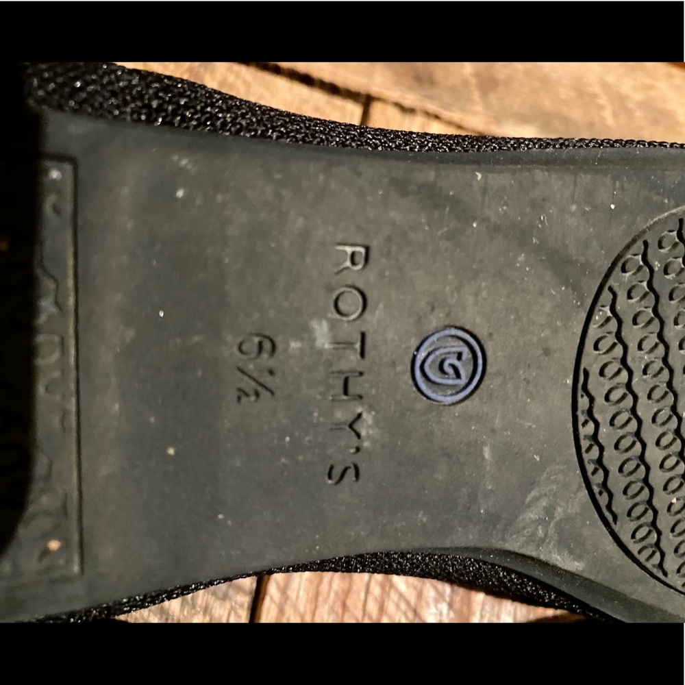 Rothy’s black flag shoes size 6.5